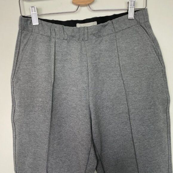 Everlane The Dream High Rise Pintuck Pull On Knit Work Pant Heathered Gray XS - Picture 4 of 11